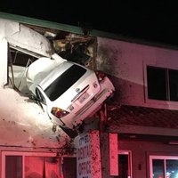 Santa Ana Second Floor Car Crash