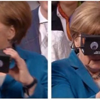 Angela Merkel VR Goggles
