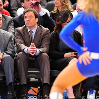 Jimmy Fallon and Lorne Michaels Ignore a Cheerleader Jimmy Fallon and Lorne Michaels Ignore a Cheerleader