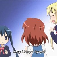 Kiniro Mosaic anime girls chanting Ayaya! Ayaya!