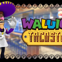Waluigi in a sombrero and apron