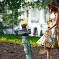 Melania Trump Plants a Tree Melania Trump Plants a Tree