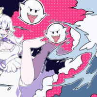 King Boo as an anime princess
