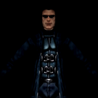 MaximilianMus "Oh Yeah Yeah" JC Denton man in sunglasses and a trench coat