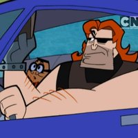 Nobody Is Born Cool Hoss Delgado driving a car and lowering the visor
