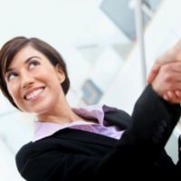 Shaking Hands With a Woman