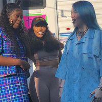 Billie Eilish in an Oversized Blue Shirt Billie Eilish in an Oversized Blue Shirt