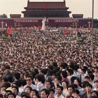 1989 Tiananmen Square Protests 1989 Tienanmen Square | massive amount of people at a protest in china