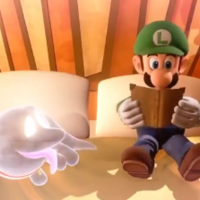 Luigi Yawning