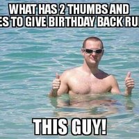 Birthday Backrub
