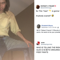 Beto O'Rouke's Pissy Pants Photo