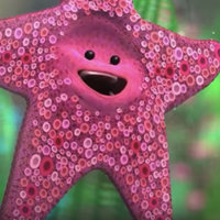 Today's The Day animated pink starfish smiling happily