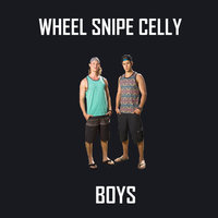 WHEEL SNIPE CELLY
BOYS
two men in sleeveless shirts and cargo shorts