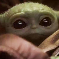 Baby Yoda / Grogu wrapped in his robes. baby yoda memes