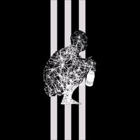 Gopnik image example depicting a figure doing a slav squat.