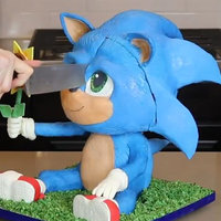 Baby Sonic Cake