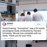 Sociological Study Conducted by Harvard University