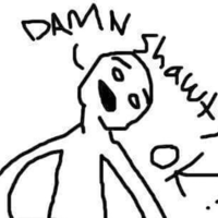 cartoon of man getting oral sex saying "damn shawty ok!"