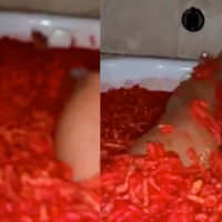 Hot Cheeto Bath