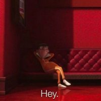 Reaction image featuring Vector from Despicable Me saying "hey," usually accompanied by text describing unfortunate events.
