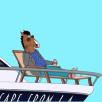 Object Labeling template featuring bojack horseman, used to show how people coast on their achievements that are powered by someone else.