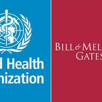 the logos of the world health organization (who) and the gates foundation