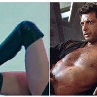 Thigh-high Boots Mashups A photo mashup of jeff goldblum's top from Jurassic Park and Lalisa from Black Pink's legs