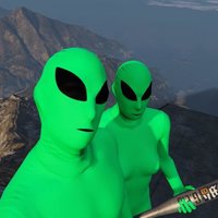 GTA Online Green and Purple Alien Gang War