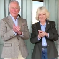 Memed video of the Prince of Wales and Duchess of Cornwall clapping for health care workers