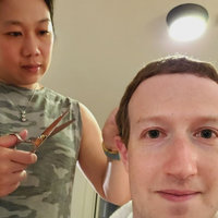 Mark Zuckerberg's Home Haircut Mark Zuckerberg's Home Haircut