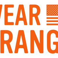 wear orange and an american flag written an orange