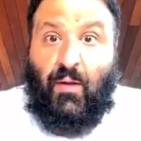 dj khaled reacting to a woman twerking on his live stream