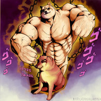 Jojo Doge vs. Cheems | Swole doge and Cheems Jojo's Bizarre Adventure meme