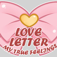 Love Letter: My True Feelings LOVE LETTER My True Feeling logo pink bow with a gold heart