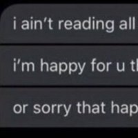 I Ain't Reading All That I ain't reading all that meme depicting the dismissive dm used as a reaction image.