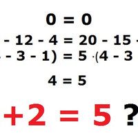 2 + 2 = 5 math equations | 16 - 12-4= 3-1) = 20-15-5 5 .(4-3 - 1) 2+2 = 5