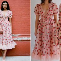 Strawberry Dress two versions of the strawberry dress