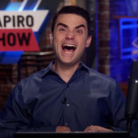Ben Shapiro Joker Laugh ben shapiro with a wide mouth laugh