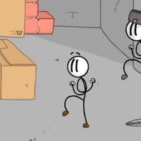 Distraction Dance stick figure characters dancing