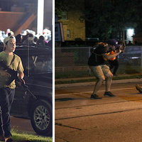 Scenes from the Kyle Rittenhouse Shooting in Kenosha, Wisconsin during the 2020 Jacob Blake Protests.