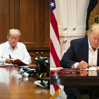 Donald Trump Walter Reed's Hospital Photos Donald Trump Walter Reed's Hospital Photos