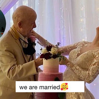 beanshype and her 89-year-old husband on their wedding day 