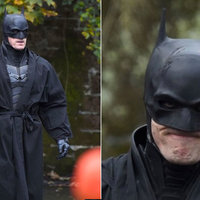 robe batman on set of the batman 