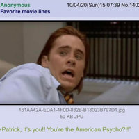 Jared Leto as Paul Allen | Anonymous Favorite movie lines Patrick, it's you!! You're the American Psycho?!!