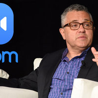 Jeffrey Toobin and the Zoom app logo