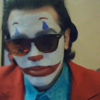 GypsyCrusader GypsyCrusader in Joker makeup and sunglasses