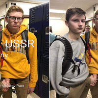 Crotch Handshake / Friends Shaking Hands Through Pants Zipper