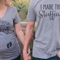 "I'm So Stuffed With a Little Turkey" Shirt Parodies Parodies of gross heterosexual thanksgiving shirt