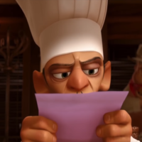 Chef Skinner Reading a Letter Chef Skinner Reading a Letter from Ratatouille.