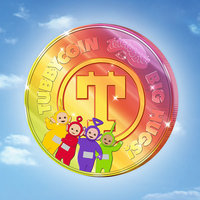 TubbyCoin image depicting the Teletubbies and their parody cryptocurrency.